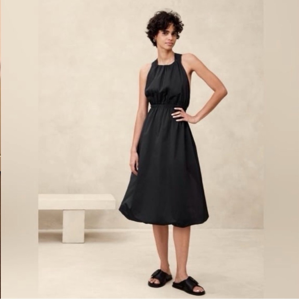 Banana Republic Black Midi Dress